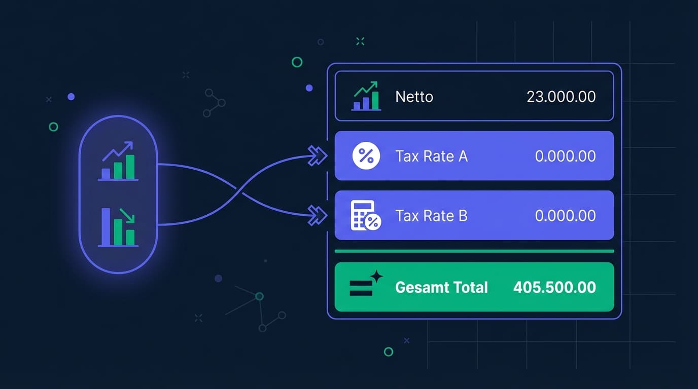 Dynamic VAT rows from taxSummary