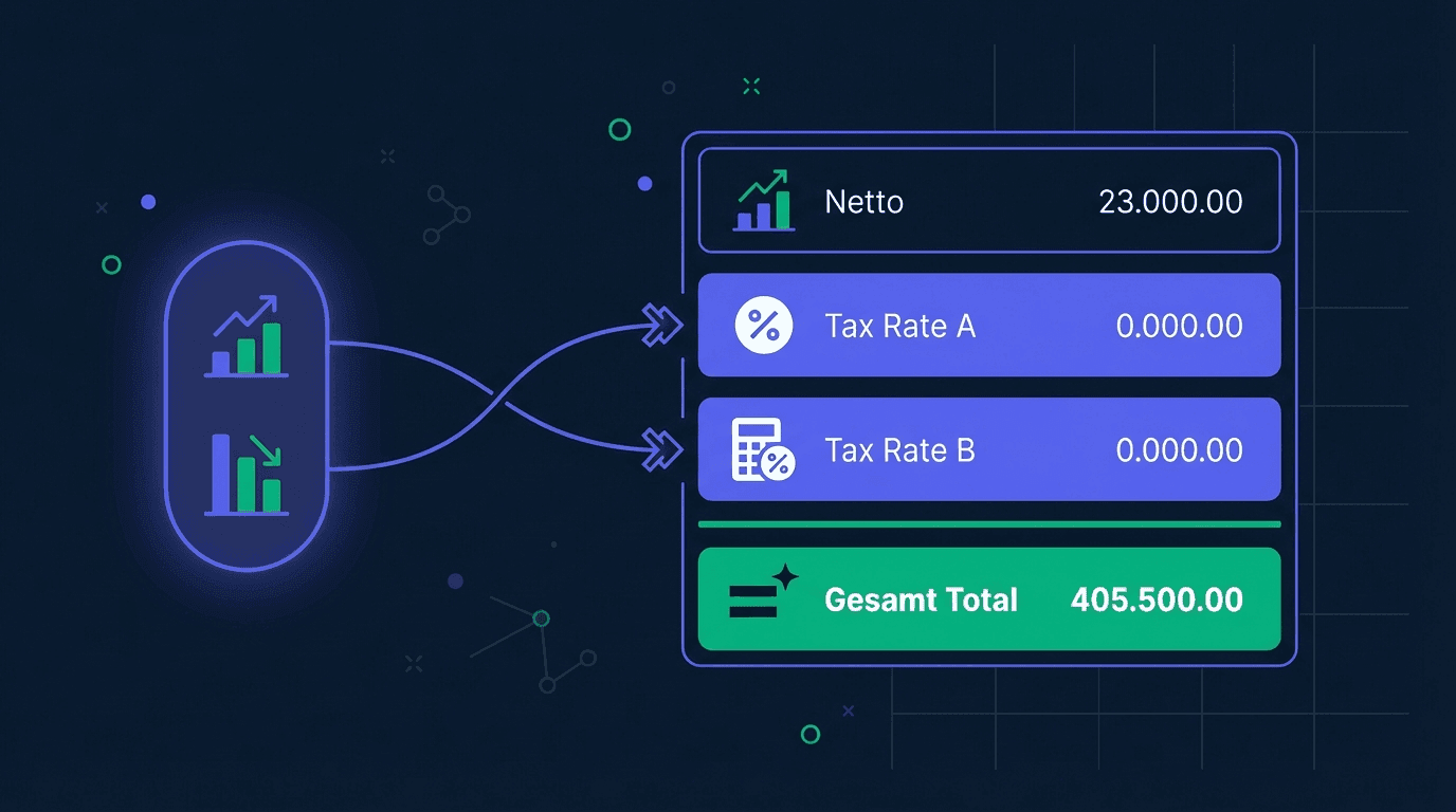 Dynamic VAT rows from taxSummary