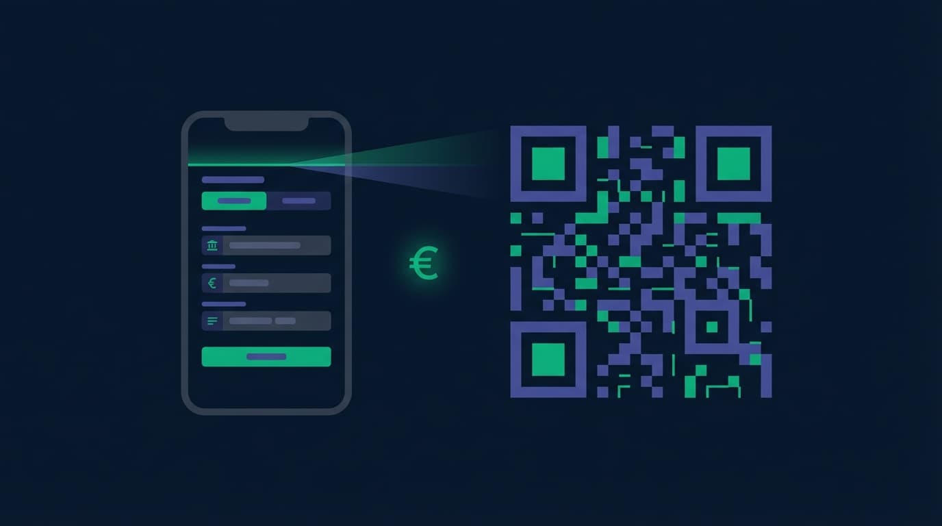 SEPA giro code (QR) for bank transfers