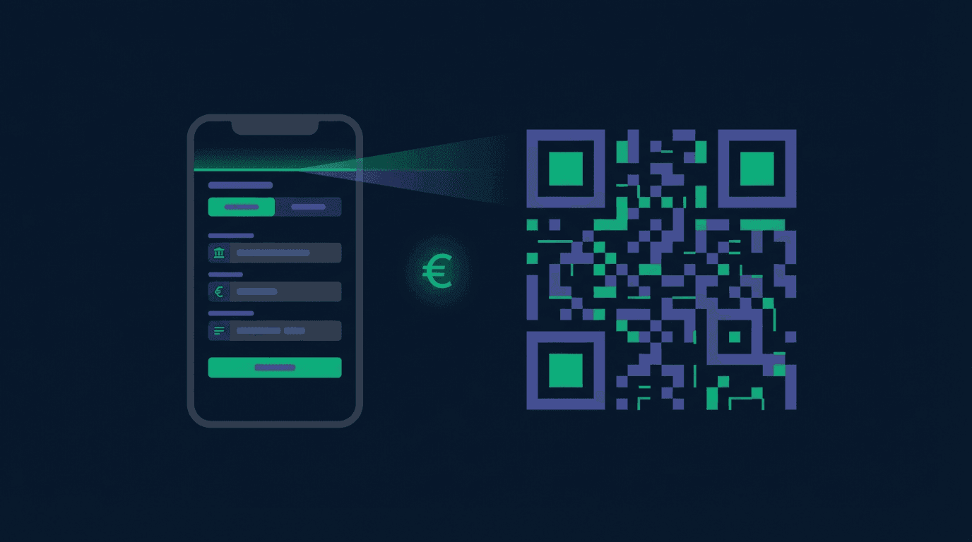 SEPA giro code (QR) for bank transfers